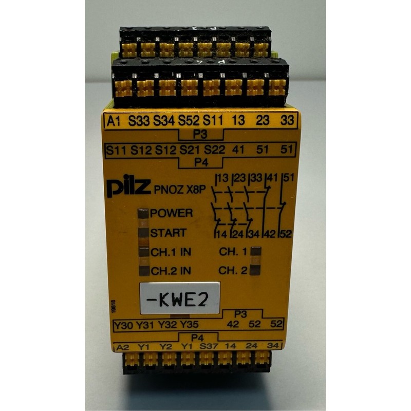 Pilz Sicherheitsrelais PNOZ X8P C 24 VDC 3n/o 2n/c 2so / 787