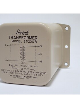 GERTSCH ST-200B AC RATIO TRANSFORMER ERMS IN 35 f MAX PEAK 5
