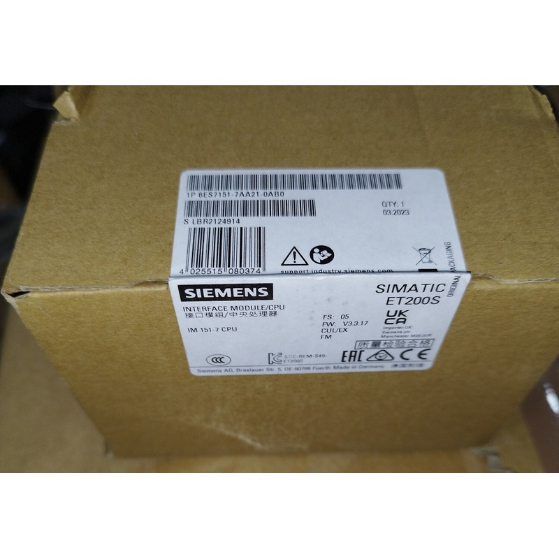 ?▄?▄? SIEMENS ET 200S IM 151-7 CPU - 6ES7151-7AA21-0AB0 -