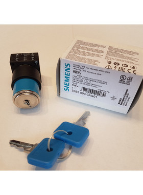 Siemens Schlüsselschalter 22mm ,rund Kunststoff , 3SB3000-3