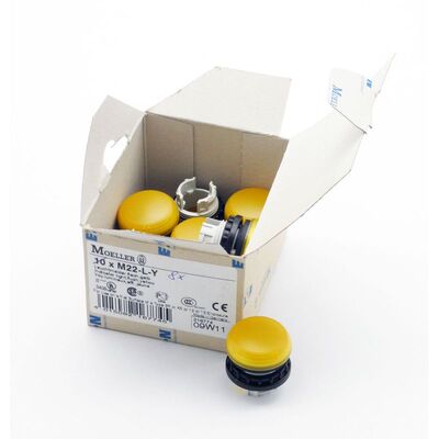 8x Moeller M22-L-Y M22LY 216774 Leuchtmelder flach gelb -unu