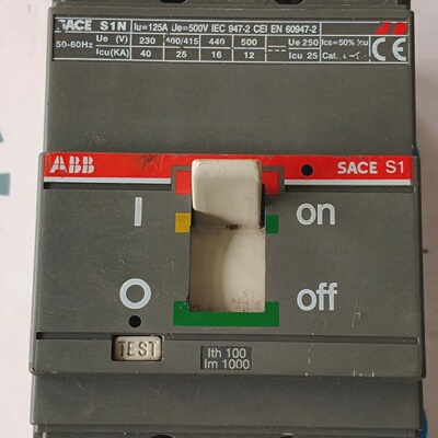 ABB SACES1N Circuit Breaker 100A 3P 500V