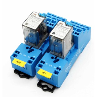 2x Finder 55.34.9.024.0040 Steckrelais/Plug-in relay + 94.54