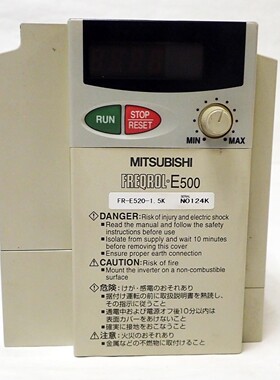MITSUBISHI FREQROL FR-E520-1.5K INVERTER IN 13A 3PH OUT 8A 3