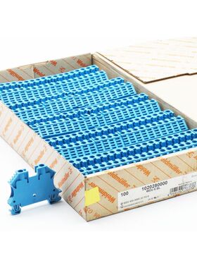 100x Weidmüller WDU 6 BL WDU6BL 1020280000 Durchgangs- Reih