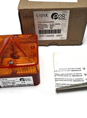E2S Flashing Beacon LED 230 Volts Amber AC Type L101XAC230BR