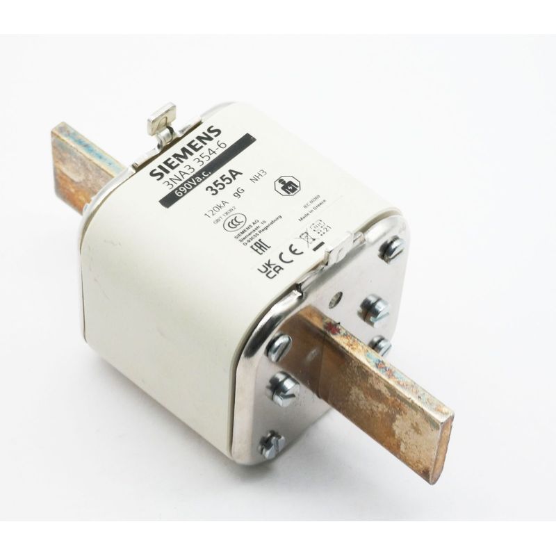 Siemens 3NA3 354-6 3NA3354-6 355A 120kA Sicherungseinsatz -u
