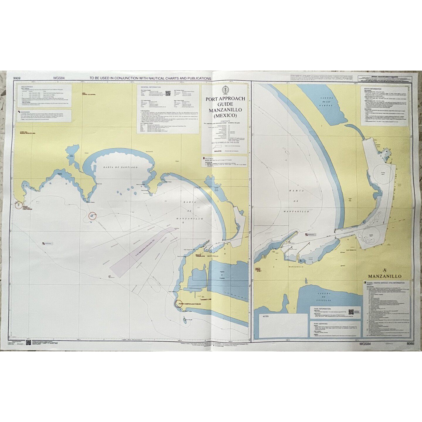Admiralty 8066 PORT APPROACH GUIDE MANZANILLO (MAXICO) Geniu