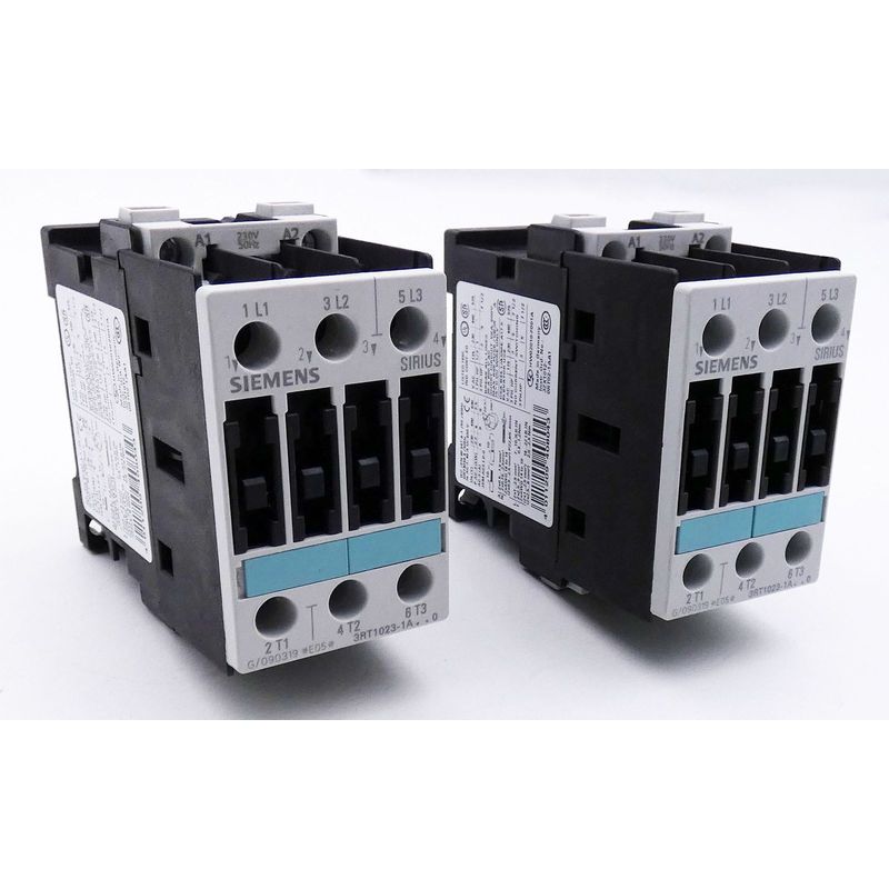 2x Siemens 3RT1023-1AP00 E: 05 Leistungsschütz -used-