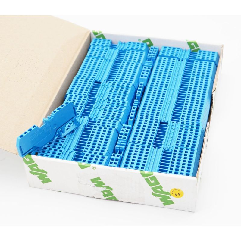 112x Wago 279-834 279834 51132259 1,5mm2 blau 4-Leiter-Durch - 实物图