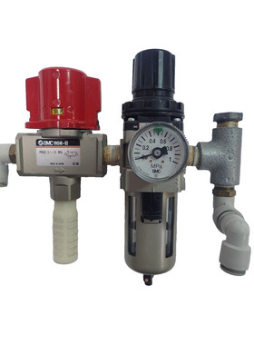 SMC VHS40-03 VAE 3 PORT LOCK OUT w/ AW30K-03BG FLITER REGU