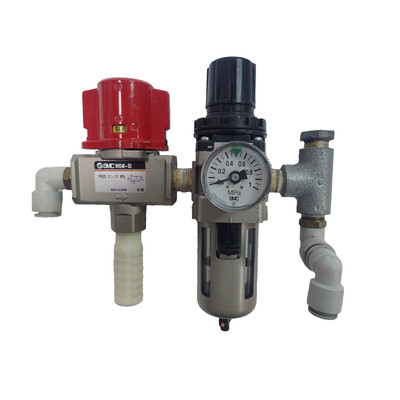 SMC VHS40-03 VAE 3 PORT LOCK OUT w/ AW30K-03BG FLITER REGU