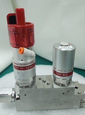 Lam 766-077821-103 Rev D,Fujikin 2xO.P. 0.5 ~ 0.6 Mpa 型 NC