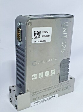 Celerra Unit 125 IFC-125C O2 200SCCM 流量控制,二手&96188