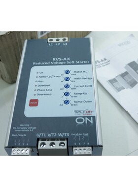 Solcon 模拟软启动器 220-600 伏 8-170A 3PH RVS-AX-8-480-U-S
