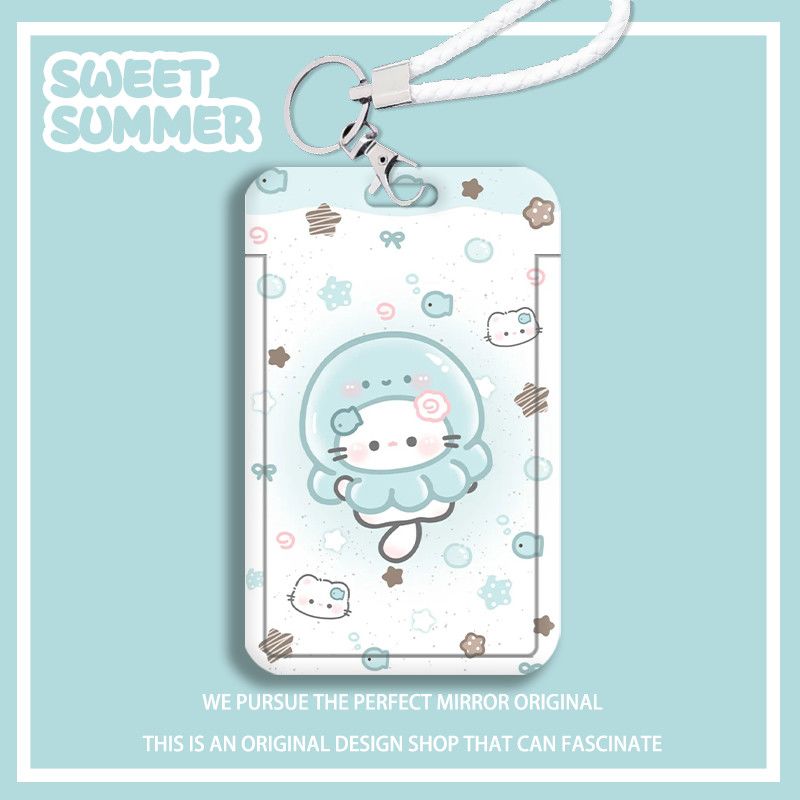 软萌薄荷猫咪周边学生卡套