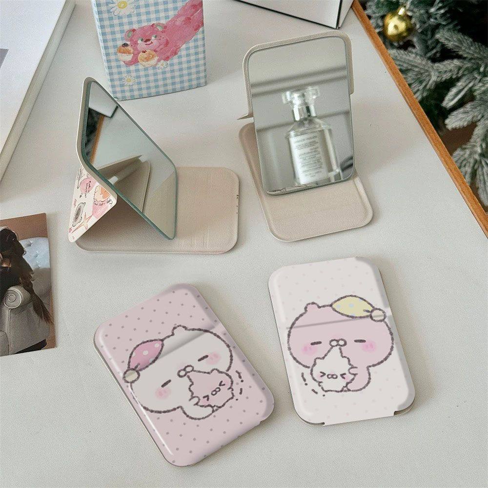 兔丸可爱情侣卡通折叠化妆镜子学生便携宿舍桌面用立式随身梳妆镜,家庭/个人清洁工具,随身化妆镜,淘宝优惠券,粉丝福利购,淘宝优惠卷