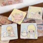 野有上秋可爱随身带镜子迷你折叠双面少女便捷随身补妆镜高颜值