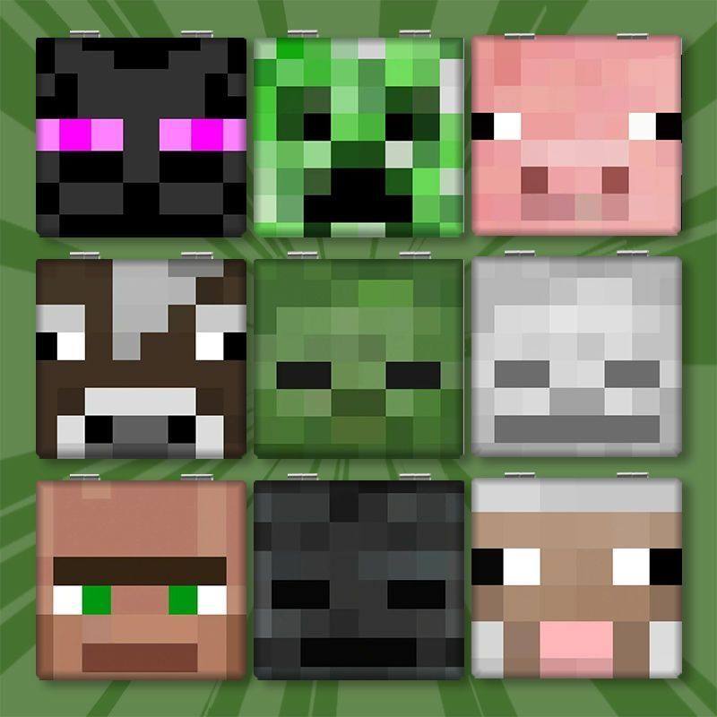 我的世界创意小镜子迷你随身折叠化妆镜学生手持补妆镜宿舍双面镜