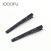 简约组合款 水钻发夹头发卡子鸭嘴夹黑色固定碎发边夹对夹刘海发夹