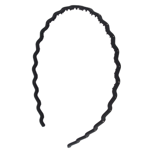 水钻波浪细发箍韩国发卡头饰树脂胶质带钻防滑压发带齿头箍不夹头