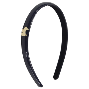 金色小狗压发卡 韩国漆皮软树脂发箍 气质简约防滑折不断头箍送礼