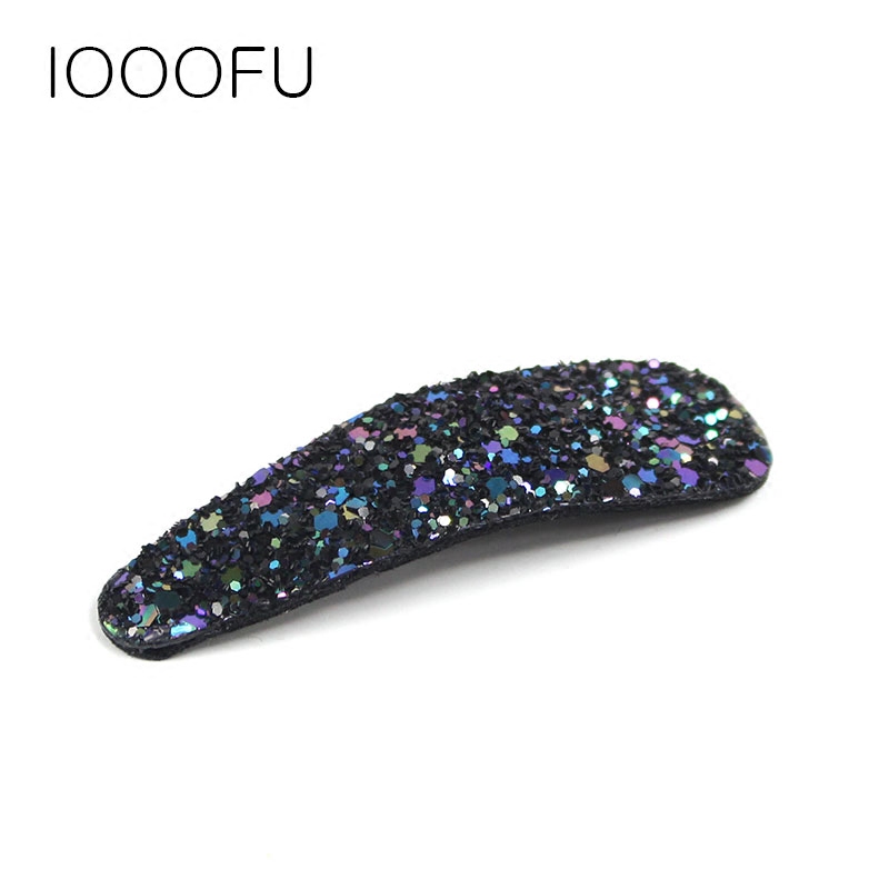 带闪亮色韩国压碎发刘海夹