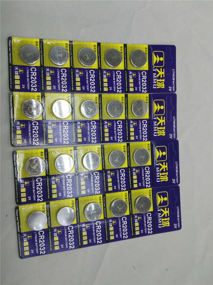 电脑 CR 2032纽扣电池 主板电池 3V COMS电子5个1排1盒100颗