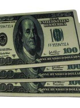 欧元 美金 外币 鼠标垫 200*280*2mm 细布 胶垫 柔软 舒适 鼠标垫