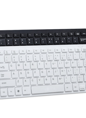 K1000巧克力小键盘有线电脑静音87键笔记本外接多媒体USB有线键盘