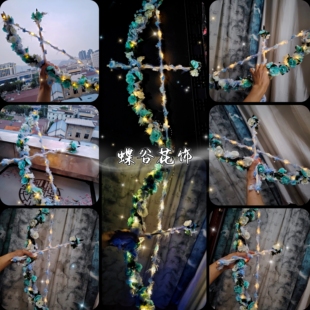 蝶谷花饰原创新款花神弓箭写真主题拍照摄影道具网红小众道具弓箭