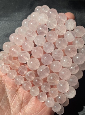 天然粉水晶手串马粉西柚粉糯体马粉一物一图礼物饰品女