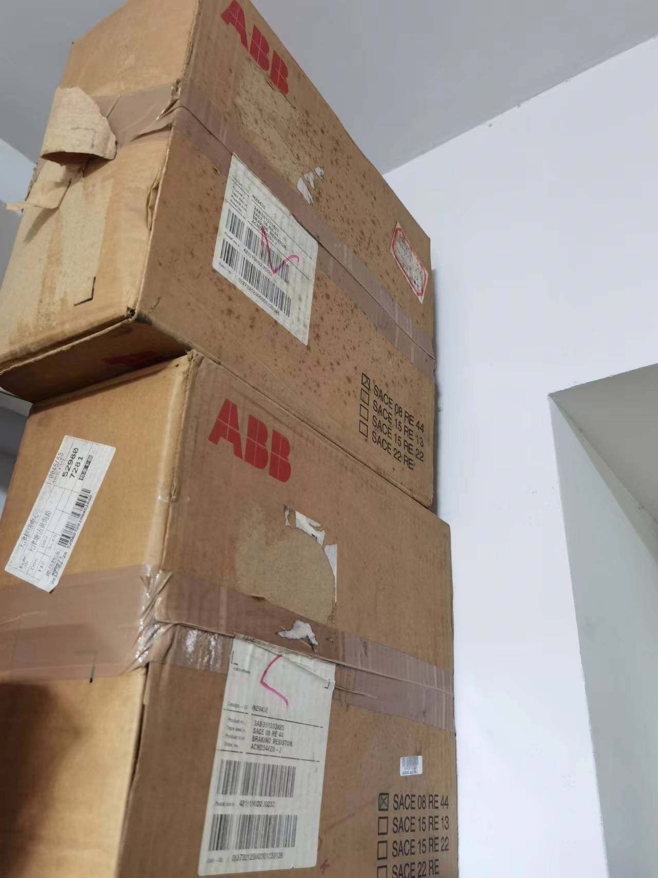 现货sace08re44全新原装正品abb制动电阻braking resistor实拍