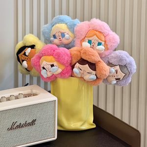 哭娃花朵花瓶高级感陶瓷创意桌面装饰创意摆件盲盒收纳周边礼物