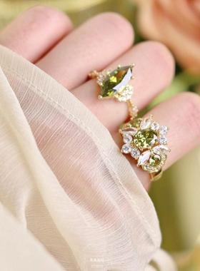 法式复古精致小众轻奢戒指女指环