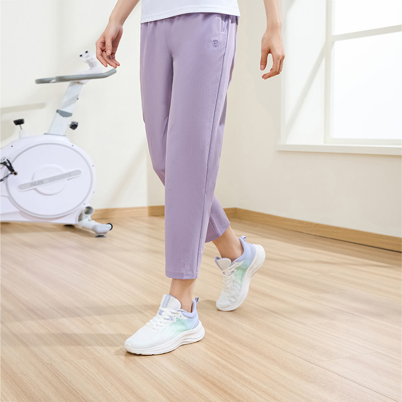 361运动裤女2026夏季新款九分裤女子舒适梭织裤子防晒裤直筒长裤