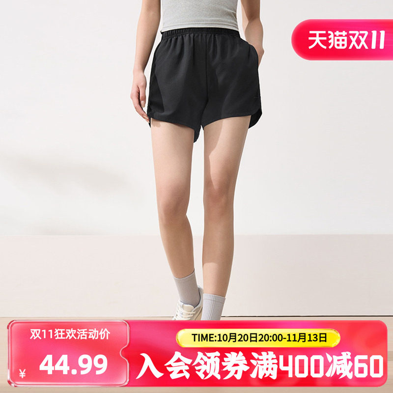 361运动短裤2026夏季新款女子松紧腰头透气短裤户外健身跑步裤子