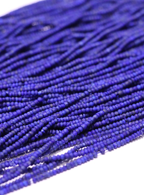 纯天然阿富汗磨砂桶珠Diy青金石