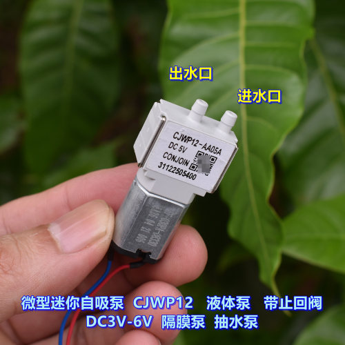 微型迷你自吸泵液体泵带止回阀