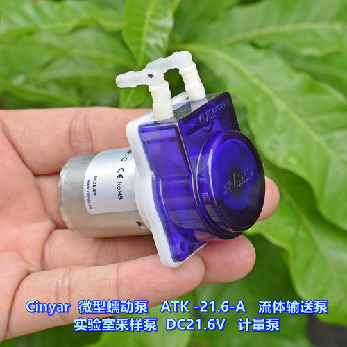 微型蠕动泵DC21.6V流体输送泵