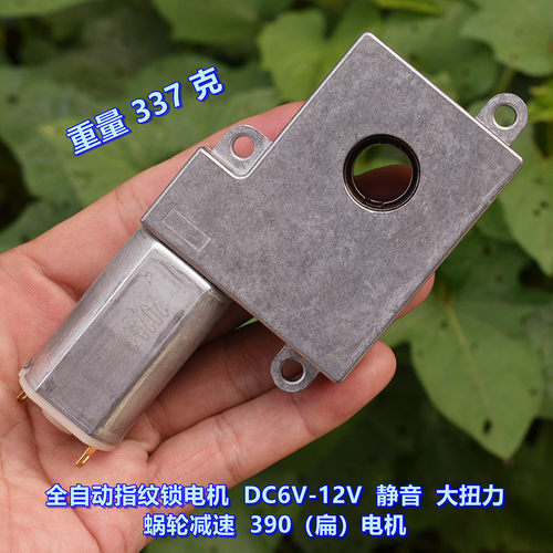 12V蜗轮蜗杆减速电机通孔轴