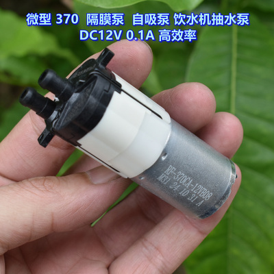 微型370隔膜泵抽水泵DC12V