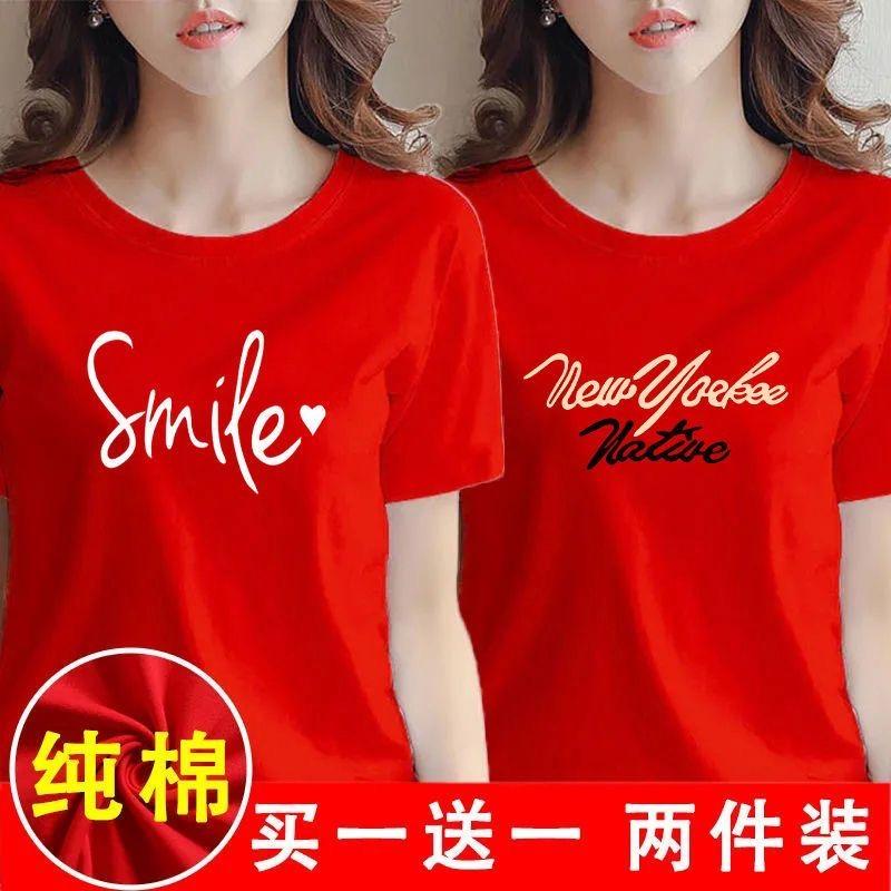 纯棉T恤女短袖ins潮圆领