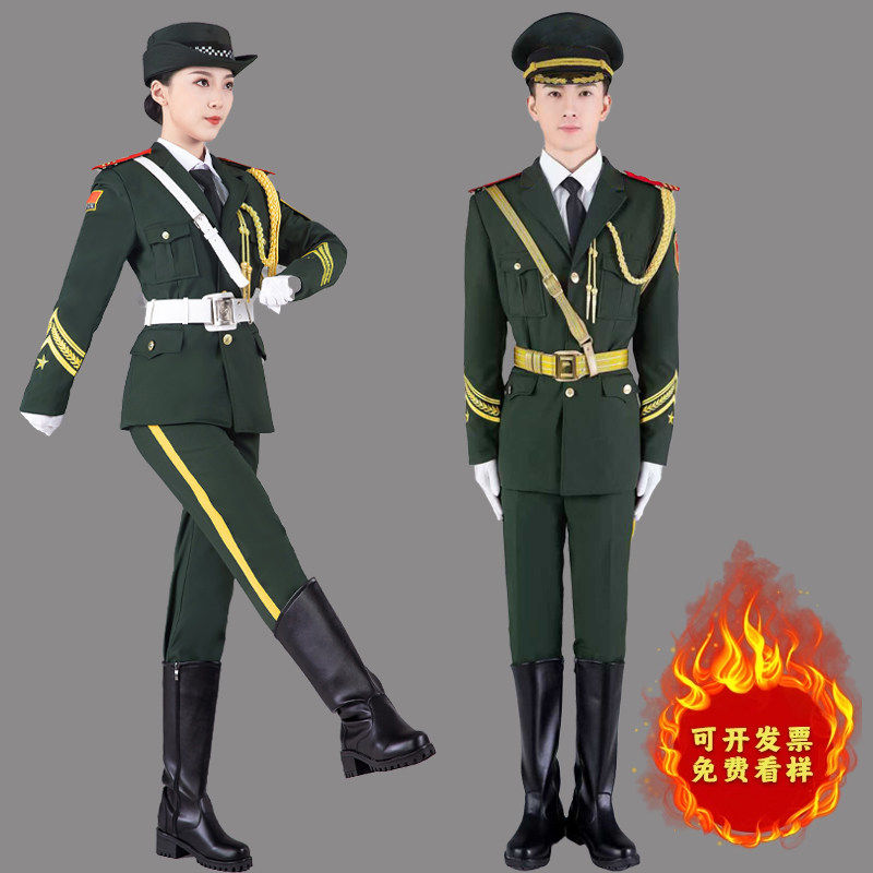 仪仗队国旗班国旗护卫队大学礼服制服升旗仪式服装护旗手高中学生