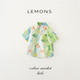LEMONS童装 海边穿搭儿童衣服沙滩度假风 港风衬衣夏季 男童衬衫 夏装