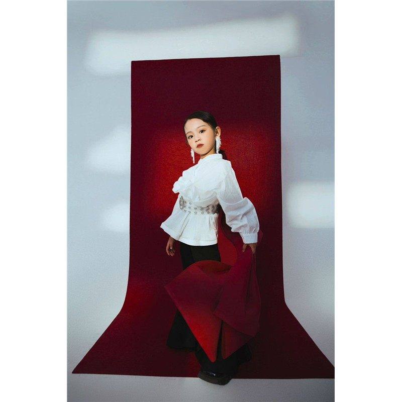 女童8090复古港风T台走秀演出服时尚儿童机车风模卡拍摄个性潮服,童装/婴儿装/亲子装,儿童演出服,淘宝优惠券,粉丝福利购,淘宝优惠卷