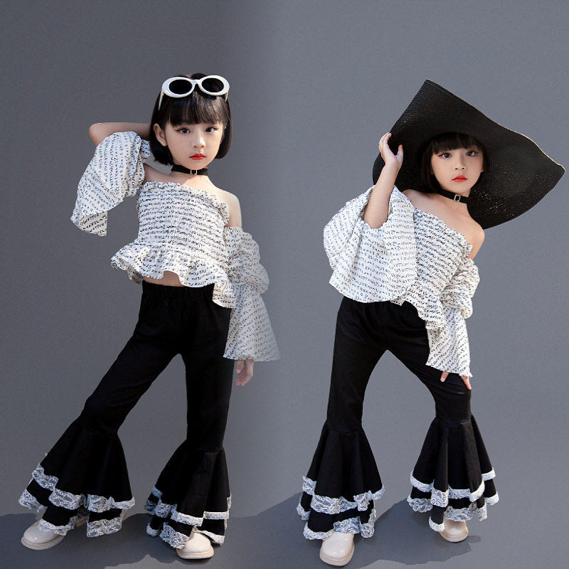 风女童年摇滚复古时尚T台喇叭裤潮服演出服80个性港风90走秀机车-,童装/婴儿装/亲子装,儿童演出服,淘宝优惠券,粉丝福利购,淘宝优惠卷