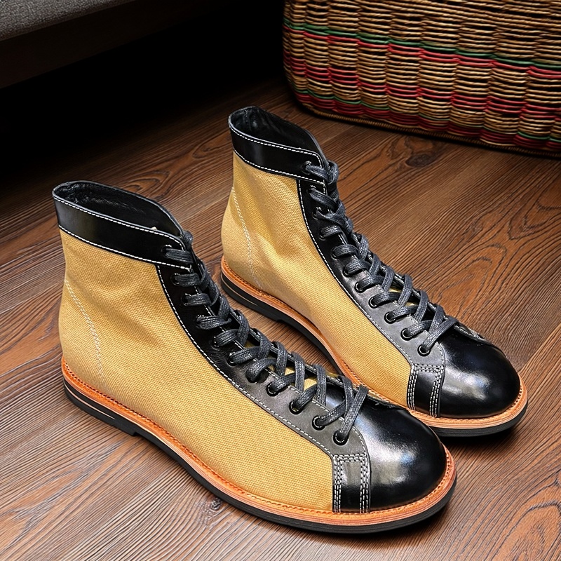 潮牌高级感男款拳击靴百搭休闲