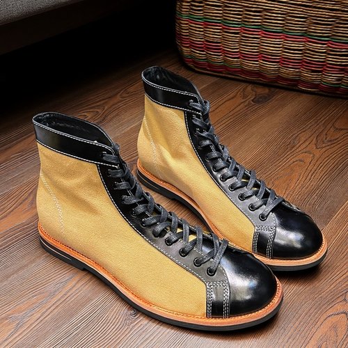 潮牌高级感男款拳击靴百搭休闲