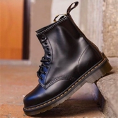 鞋 英伦风复古1460马丁伞兵短靴男女情侣款 高帮真皮工装 ins百搭潮